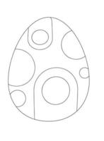 Easter Egg Coloring pages vector