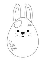 Easter Egg Coloring pages vector