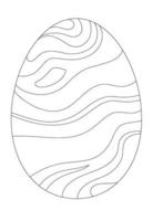 Easter Egg Coloring pages vector