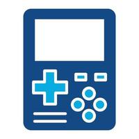 Console Glyph Two Color Icon vector