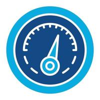 Meter Glyph Two Color Icon vector