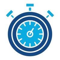 Chronometer Glyph Two Color Icon vector