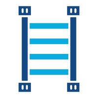 Ladder Glyph Two Color Icon vector