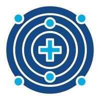 Proton Glyph Two Color Icon vector