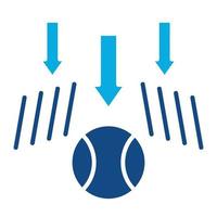Gravity Glyph Two Color Icon vector