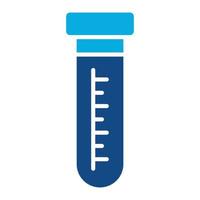Test Tube Glyph Two Color Icon vector