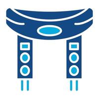 Scarf Glyph Two Color Icon vector