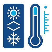 Thermostat Glyph Two Color Icon vector