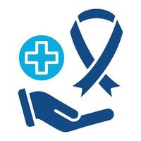 Cancer Diagnosis Glyph Two Color Icon vector