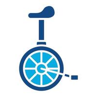 Unicycle Glyph Two Color Icon vector