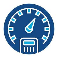 Barometer Glyph Two Color Icon vector