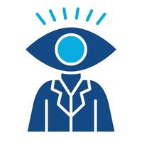 Vision Glyph Two Color Icon vector