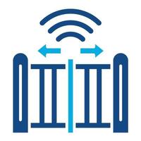 AND Gate Glyph Two Color Icon vector
