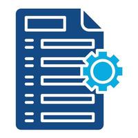 Documents Management Glyph Two Color Icon vector