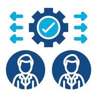 Policy Deployment Glyph Two Color Icon vector