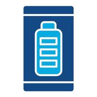 Battery Full Glyph Two Color Icon vector