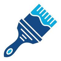 Paint Brush Glyph Two Color Icon vector