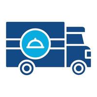 Delivery Glyph Two Color Icon vector