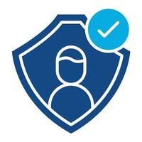 Authentication Glyph Two Color Icon vector