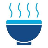 Soup Glyph Two Color Icon vector