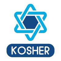 Kosher Glyph Two Color Icon vector