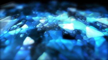 Abstract multicolored liquid iridescent blue bright glowing, magical abstract background. Video 4k, motion design