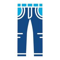 Pants Glyph Two Color Icon vector