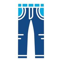 Pants Glyph Two Color Icon vector