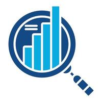 Data Analysis Glyph Two Color Icon vector