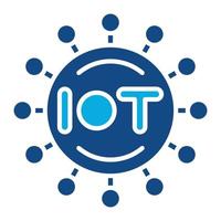 Internet of Things Glyph Two Color Icon vector