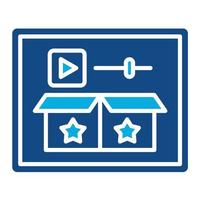Demonstration Glyph Two Color Icon vector
