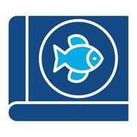 Fishing Lessons Glyph Two Color Icon vector