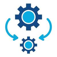 Automation Glyph Two Color Icon vector