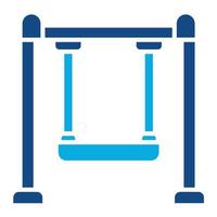 Swing Glyph Two Color Icon vector