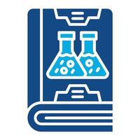 Chemistry Glyph Two Color Icon vector