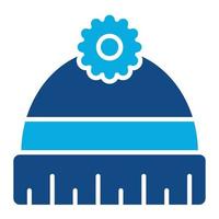 Beanie Glyph Two Color Icon vector