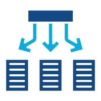 Version Control Glyph Two Color Icon vector