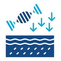 Genetics Glyph Two Color Icon vector