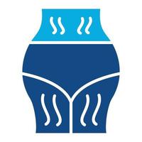 Stretchmarks Glyph Two Color Icon vector