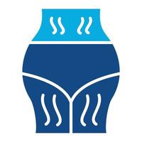 Stretchmarks Glyph Two Color Icon vector