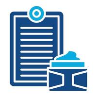 Skincare Routine Glyph Two Color Icon vector