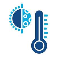 Thermostat Glyph Two Color Icon vector