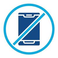 No Touch Technology Glyph Two Color Icon vector