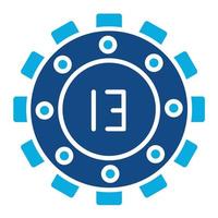 Doomsday Vault Glyph Two Color Icon vector