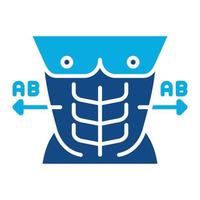 AB AB Routine Glyph Two Color Icon vector