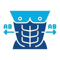 AB AB Routine Glyph Two Color Icon vector