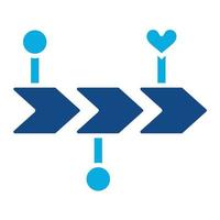 Baseline Activity Glyph Two Color Icon vector