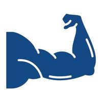 Muscles Glyph Two Color Icon vector