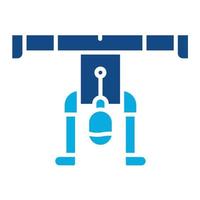 Headstand Glyph Two Color Icon vector