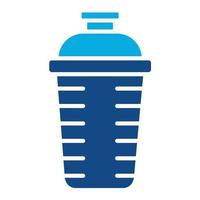 Protein Shake Glyph Two Color Icon vector
